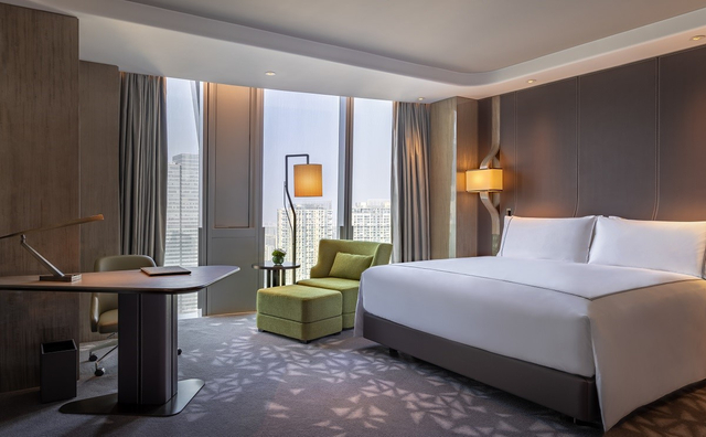 Luxury hotel bedroom 