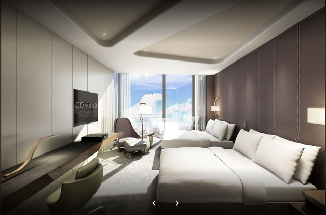 Luxury hotel bedroom 