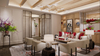 Modern dining area