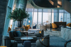 Modern hotel lobby