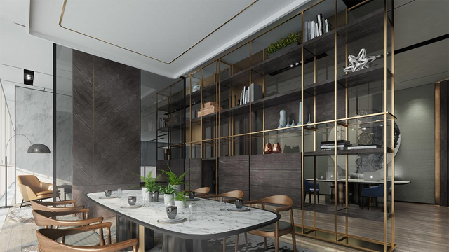 Light luxury dining area